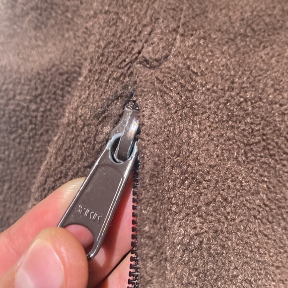 Columbia Brown zip up fleece jacket - Picture 6 of 10